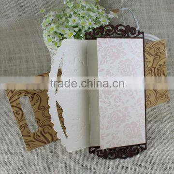 Latest Wholesale Laser Cutting Wooden Wedding Invitation Card