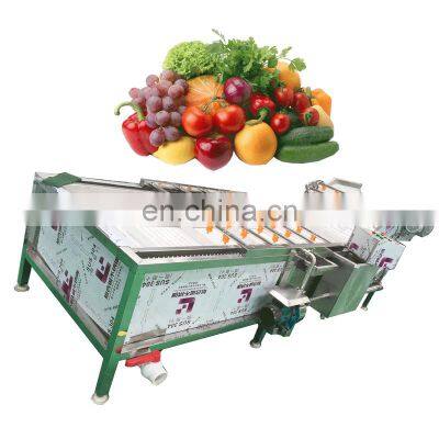 Automatic air bubble vegetable washer continuous fruit vegetable washing machine