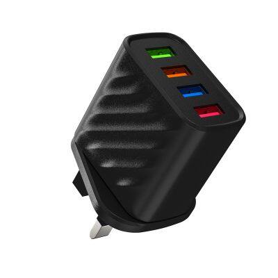UK Charger High Quality Fast Charging 4USB Wall Charger Adapter for Iphone for Huawei for Xiaomi photo-5