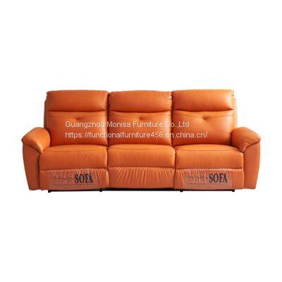 New Space Capsule Leather Function Sofa Modern Minimalist Living Room Three-Seat Electric Function Sofa photo-3