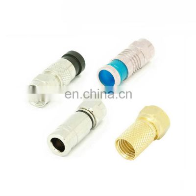 YUXUN Competitive Price F Type RG6 Compression Connector