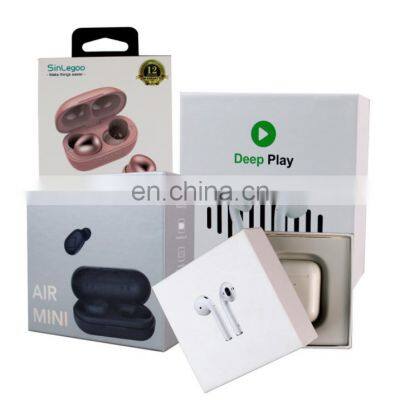 Wholesale OEM Customized Logo Cheap Cardboard Electronic Power Bank Earphone Charger Paper Packaging Boxes With Lid Handle photo-5