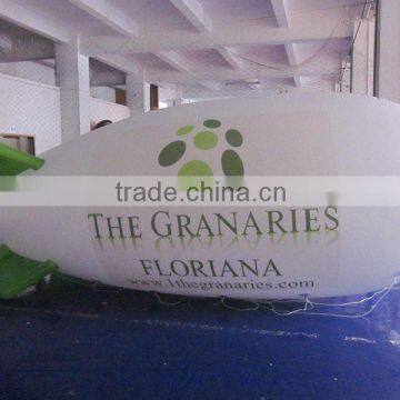 large PVC inflatable helium blimp