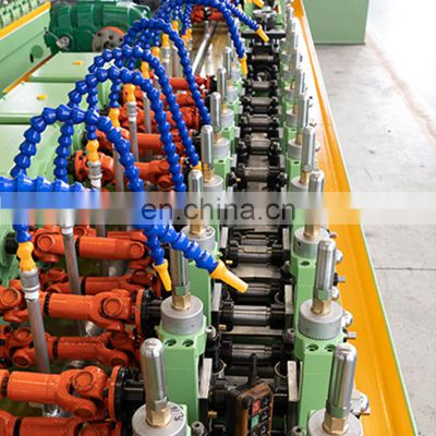 Nanyang ERW Welded Iron Pipe Mill Production Line Carbon Steel Round Pipe To Square Pipe Making Machine