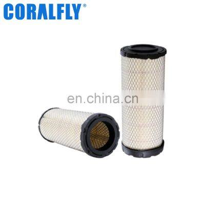 CORALFLY Primary Radialseal Flame Retardant Cellulose truck air filter 46489 P532410 RS3549 2791707