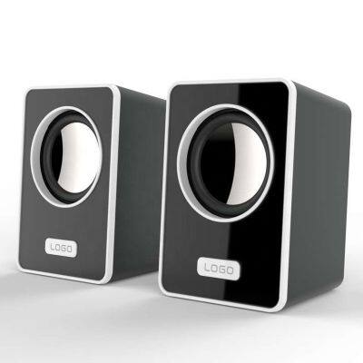 6W Wholesale Clear Stereo Sound Speakers for Home Theatre Output Power 3.5mm Audio 2.0 USB Gaming PC Laptop Speaker photo-6