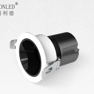 High Quality Painting Aluminium Housing 8 15 24 38 55 Lens Anti-Glare Spotlight Adjustable Recessed Led Downlight SpotLight