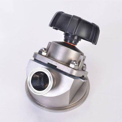 Sanitary Grade Tank Bottom Valve, Quick-installation Clamp, Ferrule, Chuck, Non-retention Discharge Valve, 316 Stainless Steel Tank Bottom Diaphragm Valve