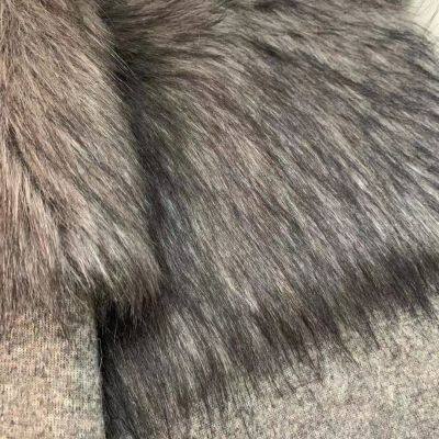Faux Fake Fur Animal Wolf Fabric Long Hair Fur Bulk Faux Fur Fabric Manufacturer