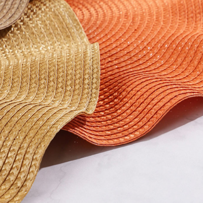 Wave Edge HOME COLLECTION Round 15 Inch Braided Woven Polypropylene Plastic Placemats (green ), Set of 4 photo-2