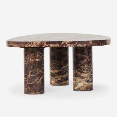 Luxury Red Marble Stone Coffee Dining Tea Table - Premium Stone Table for Home Decor photo-4