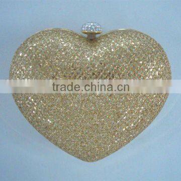 Heart shape clutch evening bags 2012 with competitive price