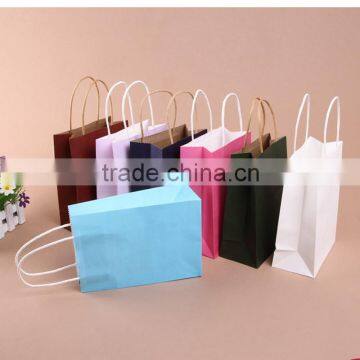 paper straw bag plain kraft black kraft paper bag