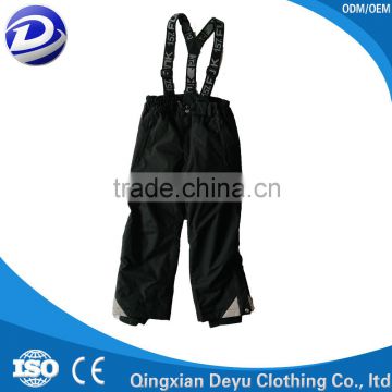 hot sale outdoor waterproof softshell thick adult suspenders ski sport pants