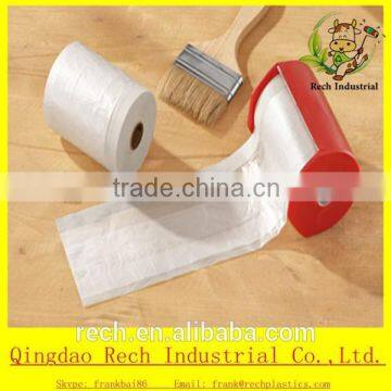 PE paint protect clear pretaped plastic masking film