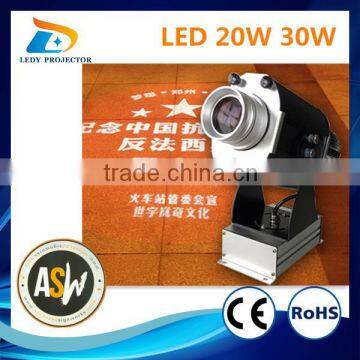 logo floor projector outdoor advertising rotating gobo projector 20w waterproof