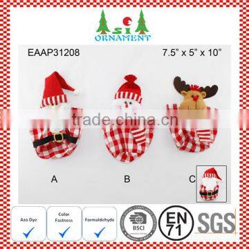 Traditional Red and Green Felt Christmas Candy Bag photo-6