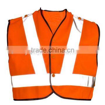 orange traffic safety reflective vest