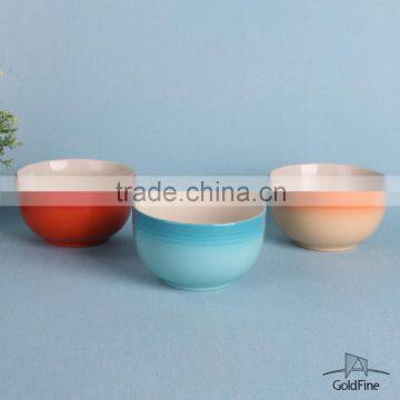 Liling colorful stonware soup bowl