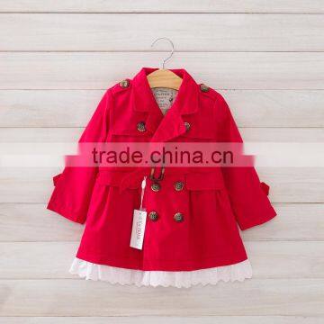 Spring and Autumn Children's Coat Girls Jacket Kids Thick Wind Coat photo-3