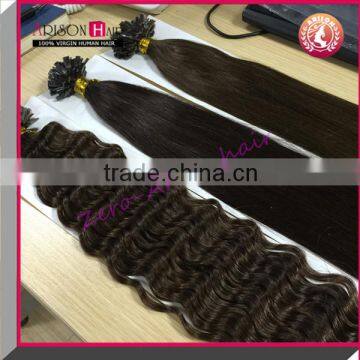 brazilian hair extension fusion nail tip hair extensions virgin remy u-tip hair