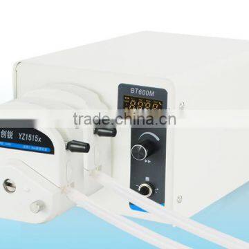 Adjustable speed peristaltic dosing pump