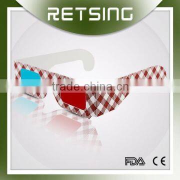 Paper Red Cyan 3d Glasses for 3d Cinema and 3d Image