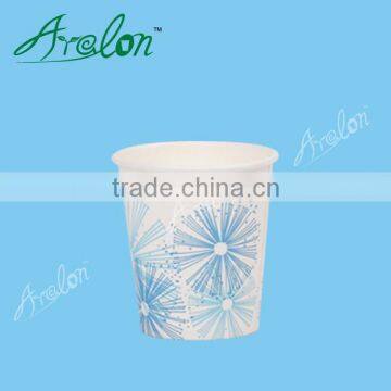 eco-friendly disposable 8oz PLA coated paper cups with lids