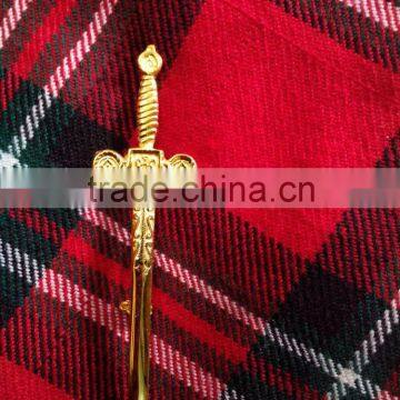 Celtic Design Kilt Pin In Original Gold Plated Finished Made Of Brass Material