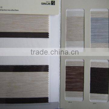 Double Color Polyest Material Window Use Zebra Curtain Blinds Fabric photo-4