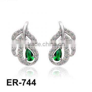 Zircon jewelry Blingbling earrings Fashion top shine crystal earring