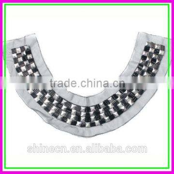 Fashion Woman False Collars,Fashion OEM/ODM Europe Design Acrylic Metal Handmade Net Cloth False Collar for garment