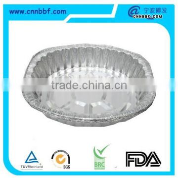 7 inches round takeout aluminium foil pan /Medium Round Pie Foil Container with dome plastic lid