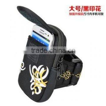 Embroidery /fabric /neoprene for 5inch mobile phone pouch