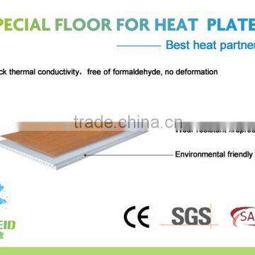 Fire proof special flooring for heat plate