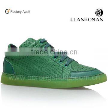 Fancy sneakers for men genuine leather sneakers OEM men sneakers