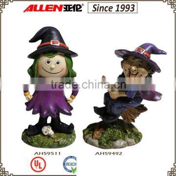 6.5" factory direct resin halloween witch figurines