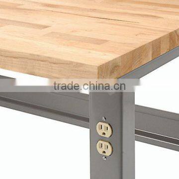 Workbench, Butcher Solid Wood Top, 96inch, Adjustable Height photo-2