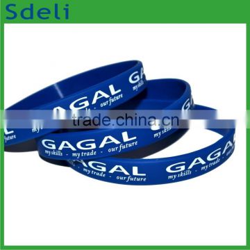 eco friendly cheap promotional silicone rubber ball bracelet