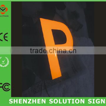 Solid UV led epoxy resin letter