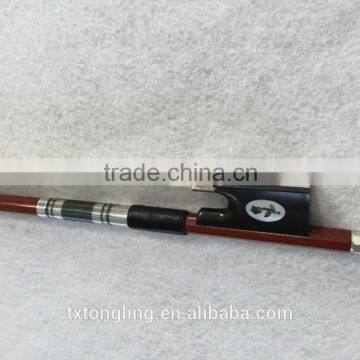 Ebony Violin Bow With Flower Patten Violin Bow Hair photo-3