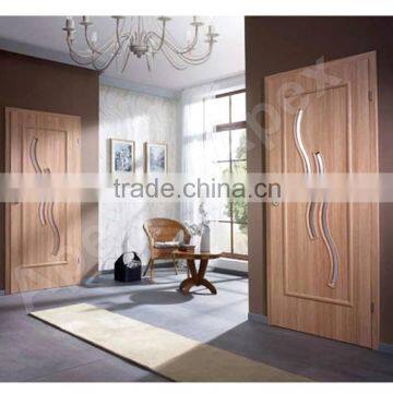 interior decorative cut glass tempered clear glass door wood door