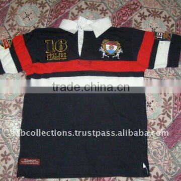 Rugby Polo Shirts with twill collar