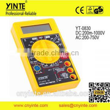 YT-0830 portable AC DC voltage LCD display digital multimeter