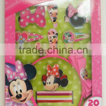 OEM SERVICE--20PCS MINNIE HAIR ACCESSORIES SET