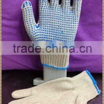 Blue glue working cotton glove