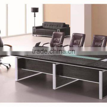 Office furniture MDF black venner meeting room table
