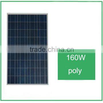 160w poly solar panel with high quality and low price