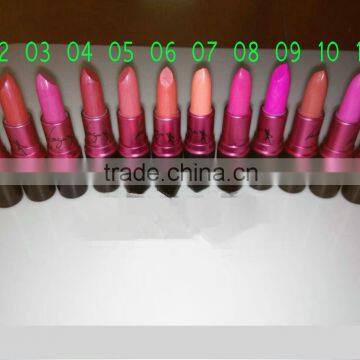 MC 12 fashion color lipstick moisturizing waterproof private label cosmetics lipstick