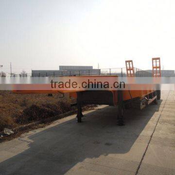 tri axle 50 Tons heavy duty flatbed truck transporters container tipper semi trailer for Angola\Congo